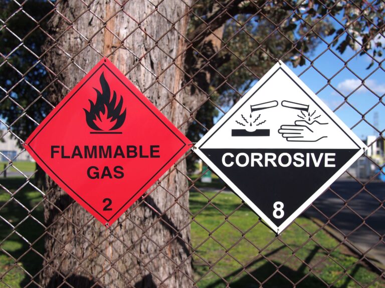 Corrosive substances flammable gas
